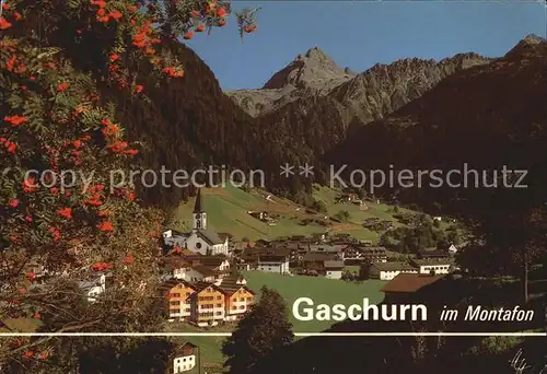 Gaschurn Vorarlberg Montafon Valluela Panorama Kat. Gaschurn