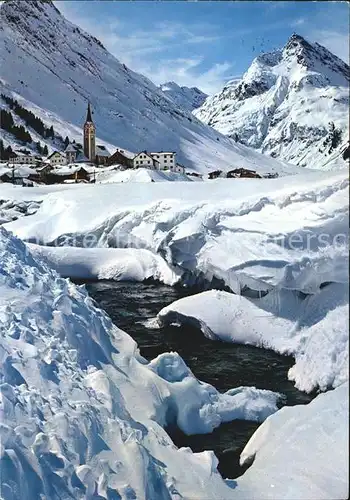 Galtuer Tirol Paznauntal Winterlandschaft Kat. Galtuer