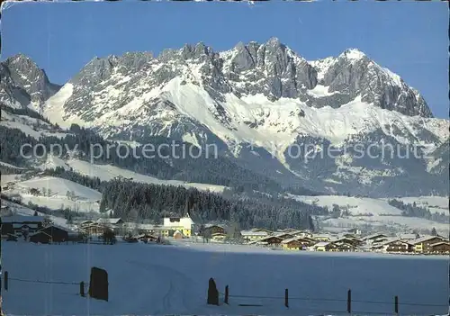 Reith Kitzbuehel Wilder Kaiser Tirol Winter Kat. Reith bei Kitzbuehel