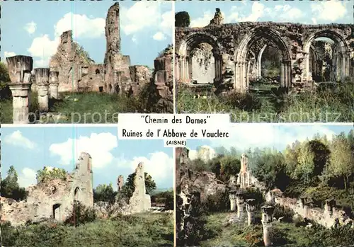 Vauclerc Ruinen Abtei Vauclair Kat. Vauclerc