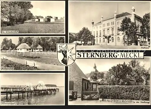 Sternberg Mecklenburg Urlauberdorf Rathaus Schwimmbad Siedlung Kat. Sternberg Mecklenburg