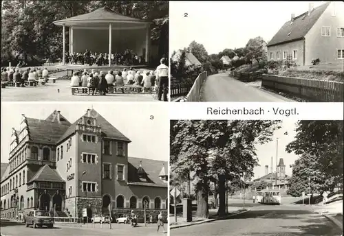 Reichenbach Vogtland Musikpavillon Stadtpark Goeltzschtalblick Post Kat. Reichenbach