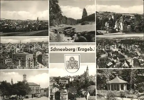 Schneeberg Erzgebirge Sankt Wolfgangskirche Rathaus  Kat. Schneeberg