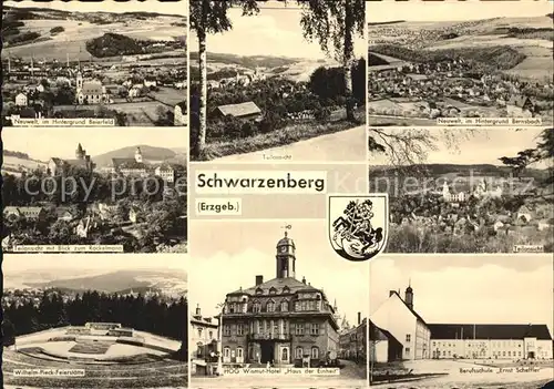 Schwarzenberg Erzgebirge Neuwelt Beiefeld Bernsbah Wilhelm Pieck Feierstaette  Kat. Schwarzenberg