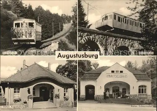 Augustusburg Drahtseilbahn Station Augustusburg Erdmannsdorf Kat. Augustusburg