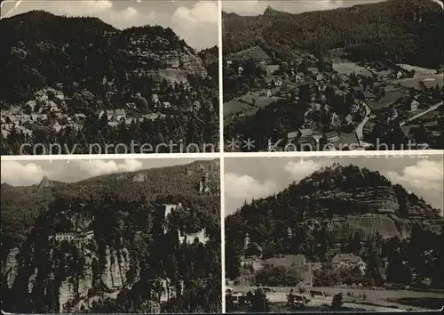 Zittau Gebirge Kurort Oybin Pferdeberg Berg Oybin Kirche Kat. Zittau