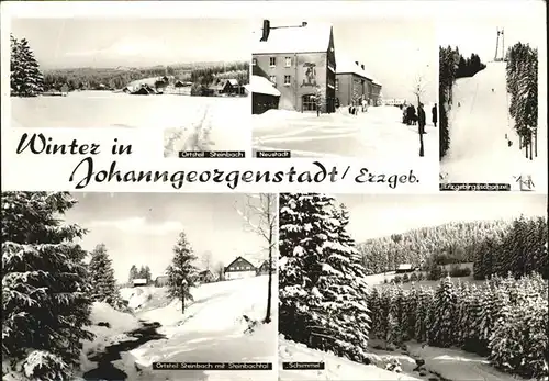 Johanngeorgenstadt Winter Erzgebirge Schanze Steinbach Steinachtal Schimmel Kat. Johanngeorgenstadt