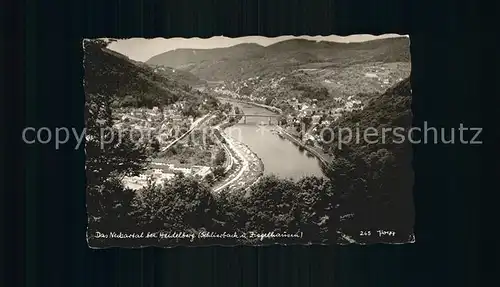 Heidelberg Neckar Neckartal Panorama Kat. Heidelberg