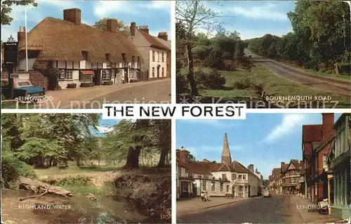 New Forest Ringwood Bournemouth Road Highland Water Lyndhurst Kat. New Forest