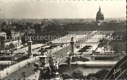 Paris Pont Alexandre III et Esplanade des Invalides Kat. Paris