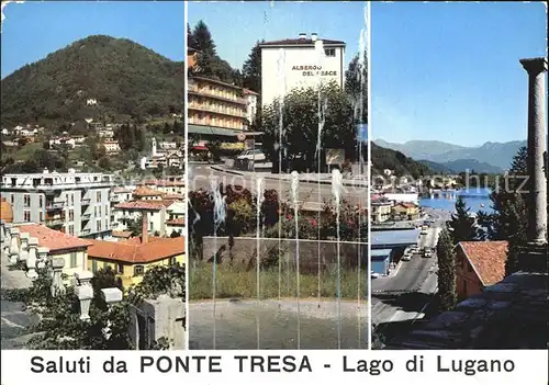 Ponte Tresa Lago di Lugano Teilansichten Kat. Ponte Tresa