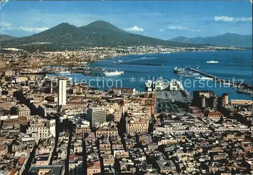 Napoli Neapel Panorama da S Martino Kat. Napoli