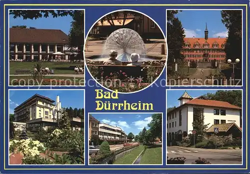 Bad Duerrheim Kurhaus Kurpark Springbrunnen Schloss Kat. Bad Duerrheim