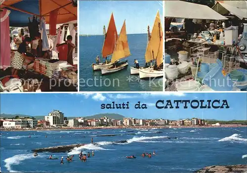 Cattolica Riviera Adriatica Souvenirshops Fischerboote Kat. Cattolica