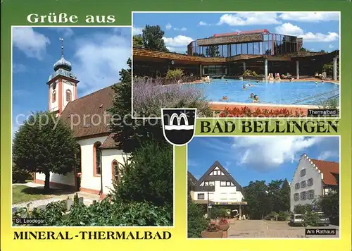 Bad Bellingen St Leodegar Thermalbad Rathaus Kat. Bad Bellingen