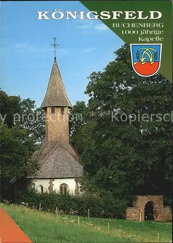 Koenigsfeld Schwarzwald 1000jaehrige Buchenberg Kapelle Kat. Koenigsfeld im Schwarzwald