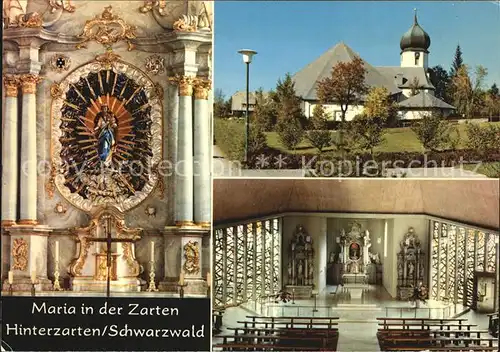 Hinterzarten Kath Kirche Inneres Maria in der Zarten Kat. Hinterzarten