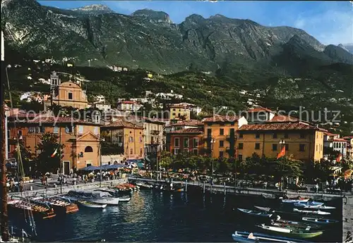 Malcesine Lago di Garda Hafen Monte Baldo Kat. Malcesine