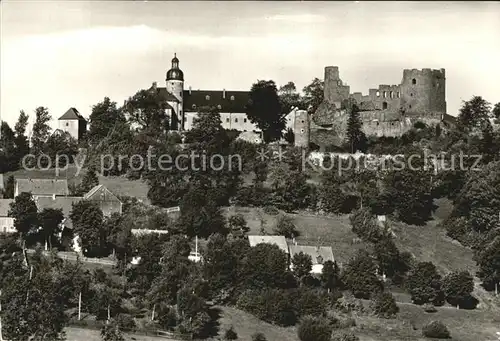 Frauenstein Sachsen Schloss und Burgruine Kat. Frauenstein Sachsen