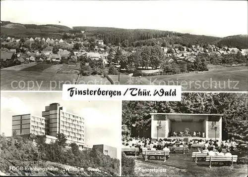 Finsterbergen Fliegeraufnahme Erholungsheim Wilhelm Pieck Konzertplatz Kat. Finsterbergen Thueringer Wald