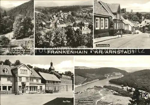 Frankenhain Thueringen Luetschetalsperre Frankenstrasse Plan Kat. Frankenhain Thueringen