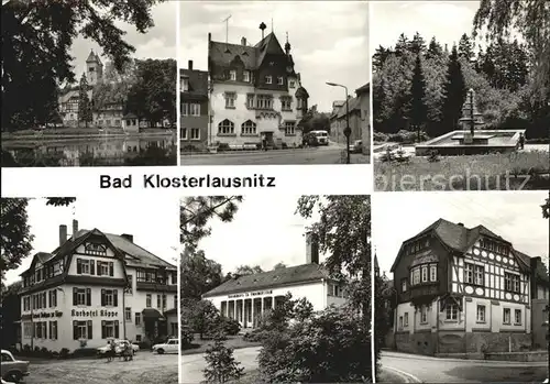 Bad Klosterlausnitz Kirche Kurpark Kurhotel Koeppe Hotel Drei Schwaene Kat. Bad Klosterlausnitz