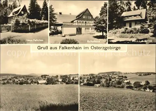 Falkenhain Altenberg Erzgebirge Haus Felicitas Kulturhaus Kat. Altenberg