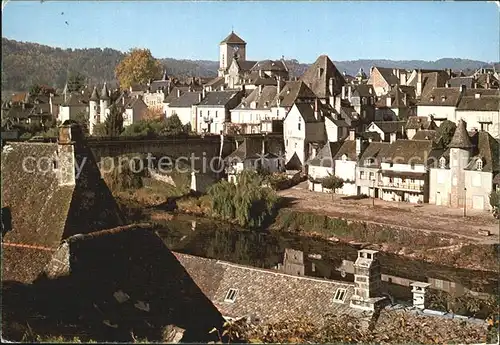 Argentat Quais au bord de la Dordogne Kat. Argentat