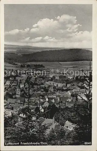 Friedrichroda Teilansicht Kat. Friedrichroda