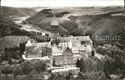 Clervaux Abbaye St Maurice St Maur Fliegeraufnahme Kat. Clervaux