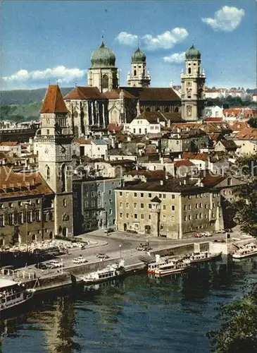 Passau Rathaus und Dom Kat. Passau