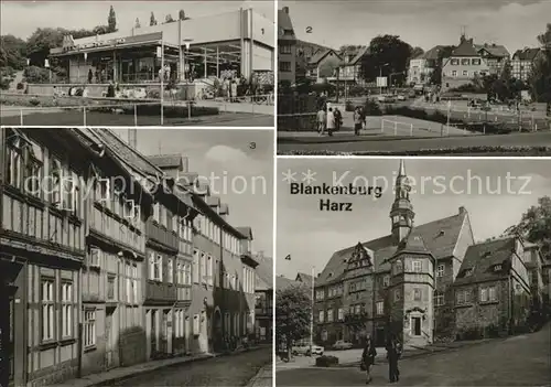 Blankenburg Harz Luehnertorplatz Kaufhalle Baeuersche Strasse Rathaus Kat. Blankenburg