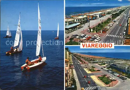 Viareggio Partien am Meer Segelboote Kat. viareggio