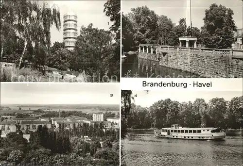 Brandenburg Havel Friedenswarte Marienberg Havelpartie Kat. Brandenburg