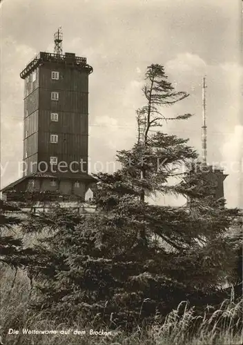 Brocken Wetterwarte Kat. Wernigerode