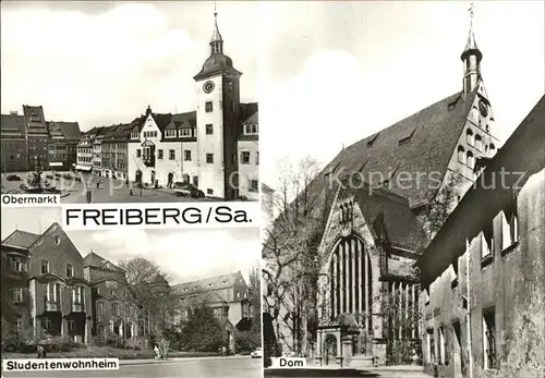 Freiberg Sachsen Obermarkt Studentenwohnheim Dom Kat. Freiberg