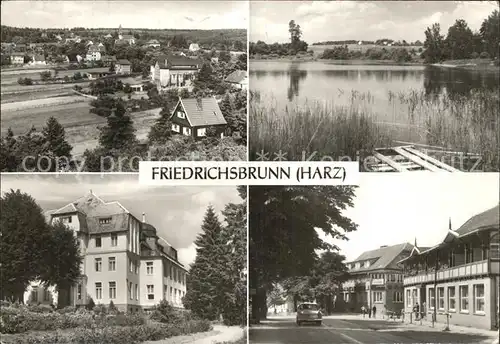 Friedrichsbrunn Harz Sanatorium Ernst Thaelmann Restaurant zum Ramberg Kat. Friedrichsbrunn