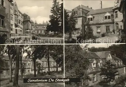 Friedrichsbrunn Harz Sanatorium Dr. Strokorb Kat. Friedrichsbrunn