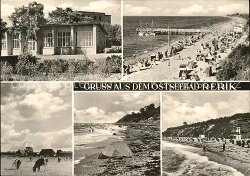 Rerik Ostseebad Strand und Kuehe Kat. Ostseebad Rerik