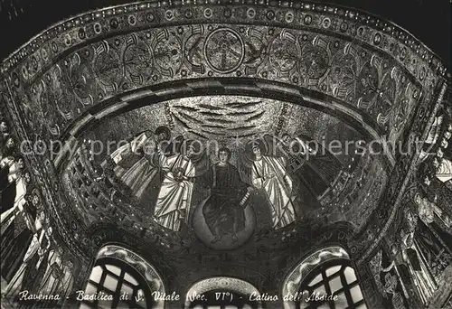 Ravenna Italia Basilica di S. Vitale Deckenmalerei Kat. Ravenna