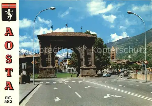 Aosta Arco Romana di Cesare Augusta Kat. Aosta