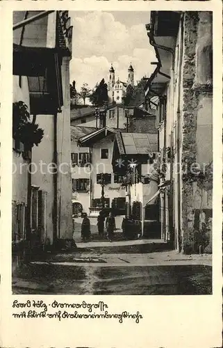 Bad Toelz Konradgasse mit Blick auf Kalvarienbergkirche Kat. Bad Toelz