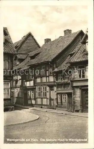 Wernigerode Harz Kleinstes Haus Kat. Wernigerode