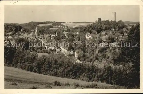 Lobenstein Thueringen Bad Blick von der Mathildenhoehe Kat. Bad Lobenstein