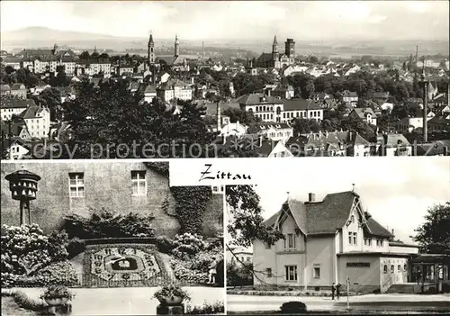 Zittau Panorama Blumenuhr Glockenspiel HOG Burgteich Kat. Zittau