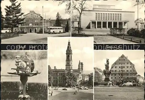 Zittau Bahnhof Gerh Hauptmann Theater Johanneum Johanniskirche Schleifer Herkulesbrunnen Marstall Kat. Zittau