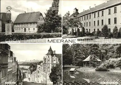 Meerane Gast Schwanefeld Linden Oberschule Steile Wand Wilh Wunderlich Park Kat. Meerane