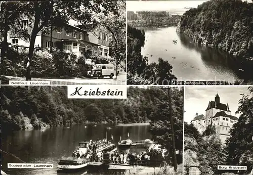 Kriebstein Waldhaus Lauenhain Die Zschopau Bootsstation Burg Kriebstein Kat. Kriebstein