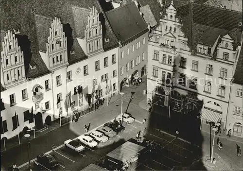 Meissen Elbe Sachsen Blick von der Frauenkirche auf den Marktplatz Kat. Meissen