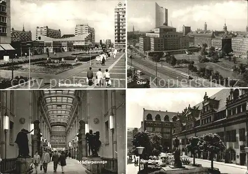 Leipzig Sachsenplatz Oper Maedlerpassage Naschmarkt Kat. Leipzig